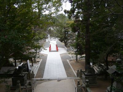 楼門から太鼓橋