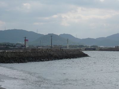 火の見山、火の山を望む