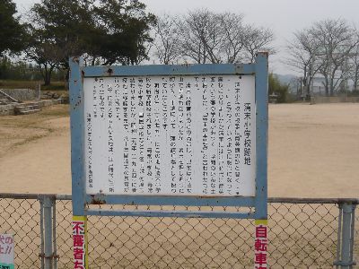 清末小学校跡地（案内板）