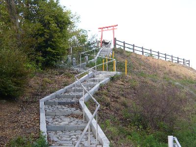 展望台広場への階段